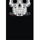 Tubolare scaldacollo SKULL MAYA BIANCO/NERO